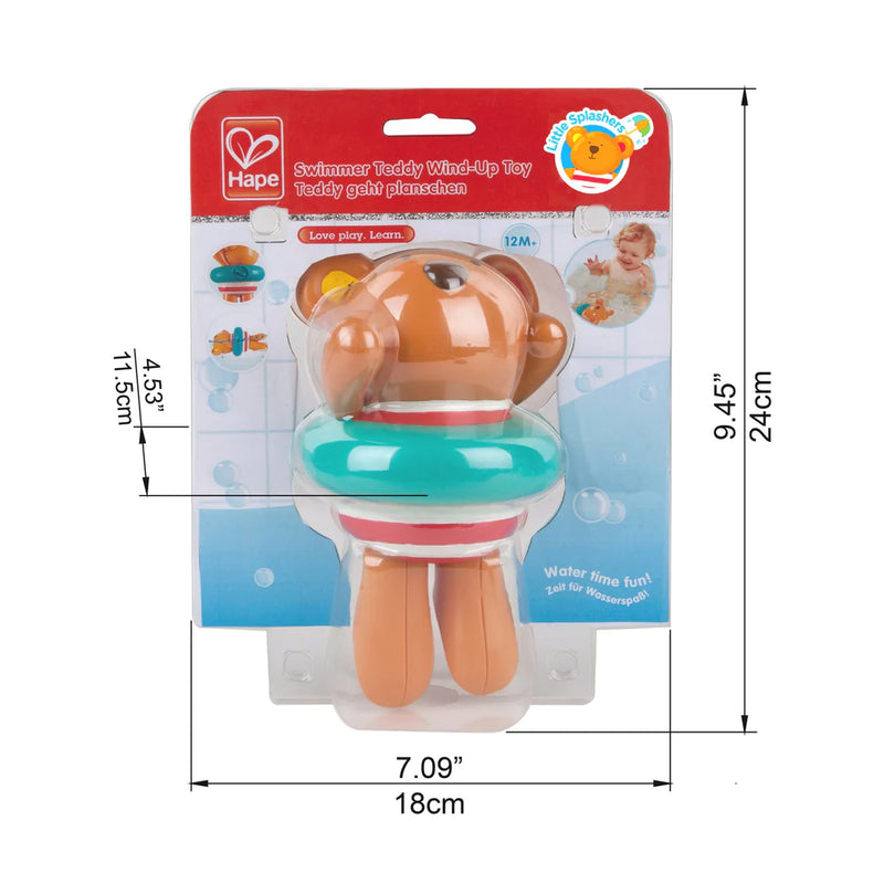 Swimmer Teddy Wind-Up Toy