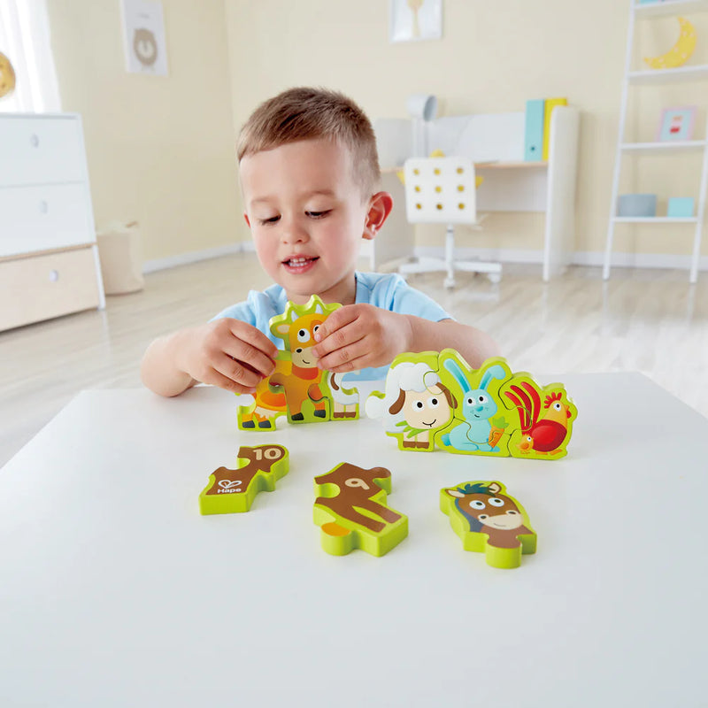 Hape Numbers & Farm Animals Puzzle