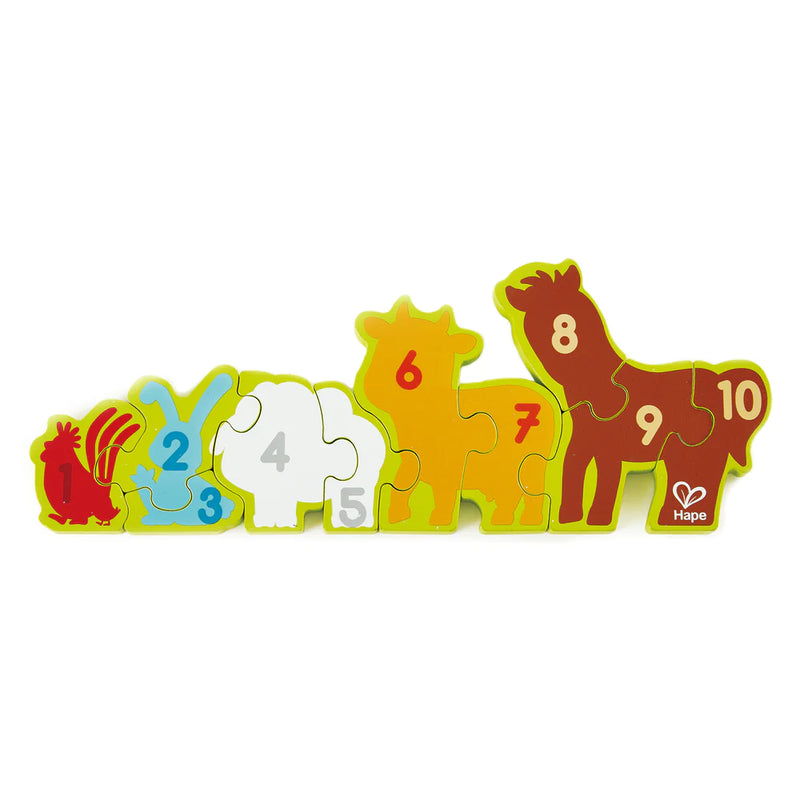 Hape Numbers & Farm Animals Puzzle