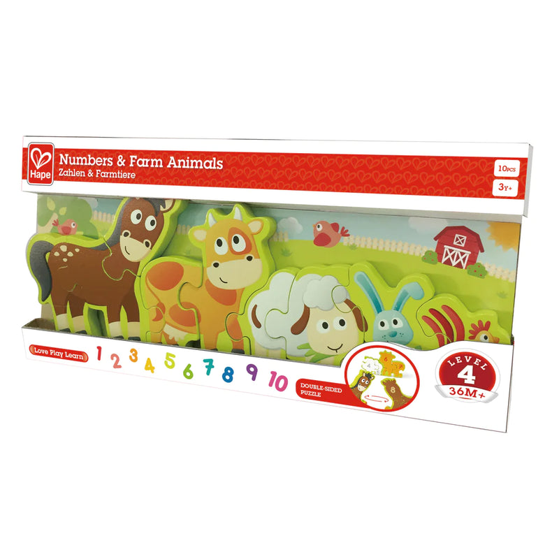 Hape Numbers & Farm Animals Puzzle