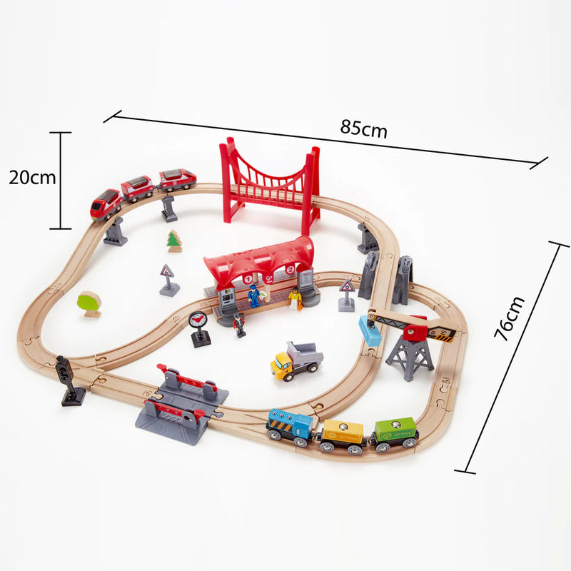 Busy City Rail Set Hape Australia