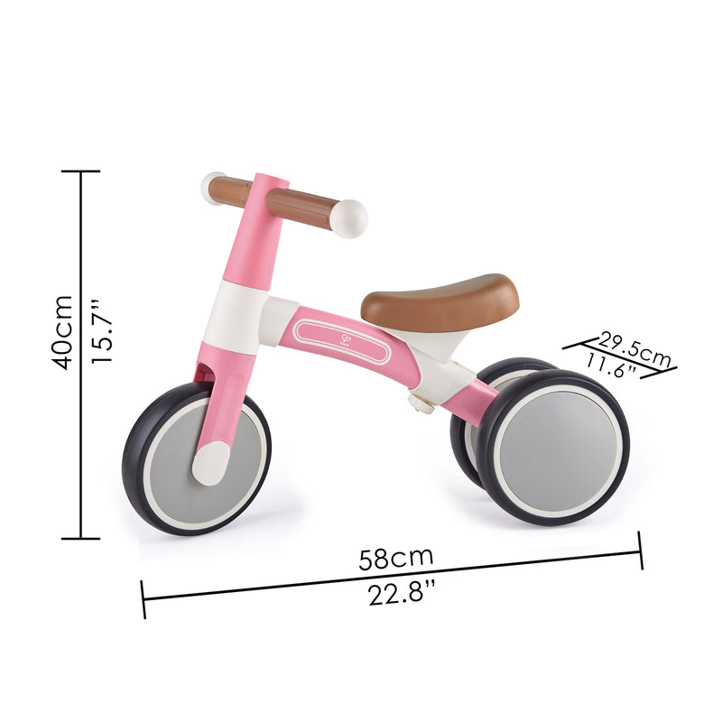 Hape First Ride Balance Bike- Light Pink