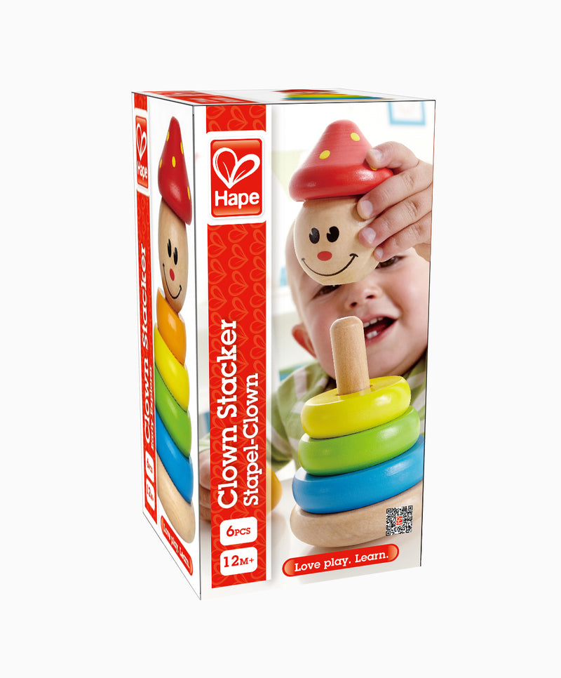 Hape Colourful Clown Stacker -6 PCS