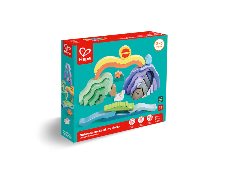 Nature Scene Stacking Blocks - 22 Piece Set