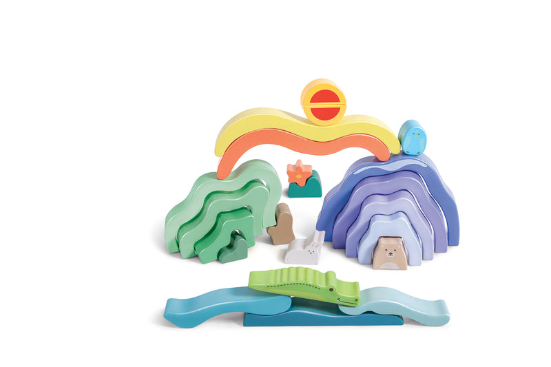 Nature Scene Stacking Blocks - 22 Piece Set
