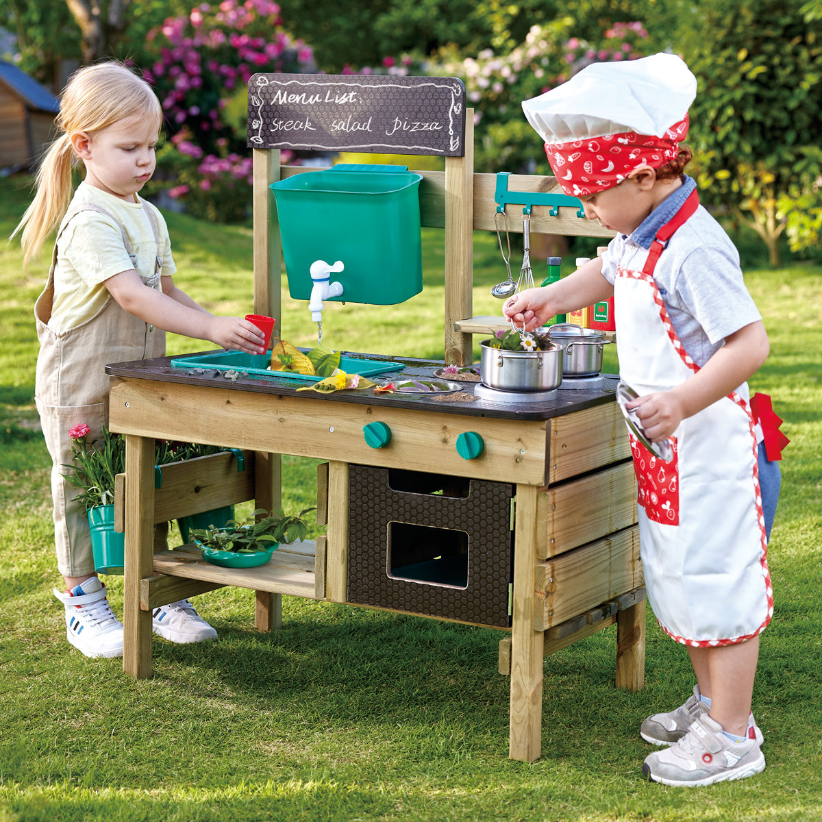 Kids Tp Toys Tp612 Wooden Deluxe Mud Kitchen TP Deluxe Mud Kitchen
