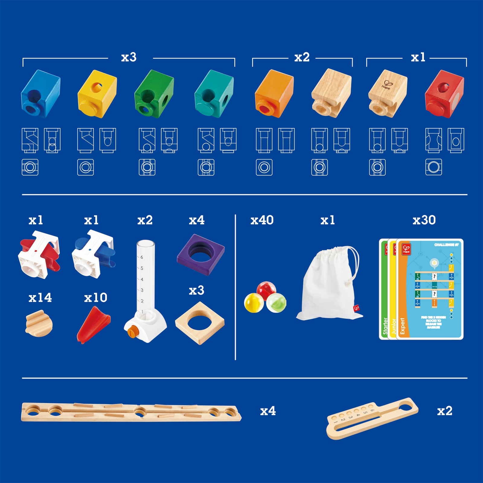 Quadrilla Basic Coding Set – Hape Australia