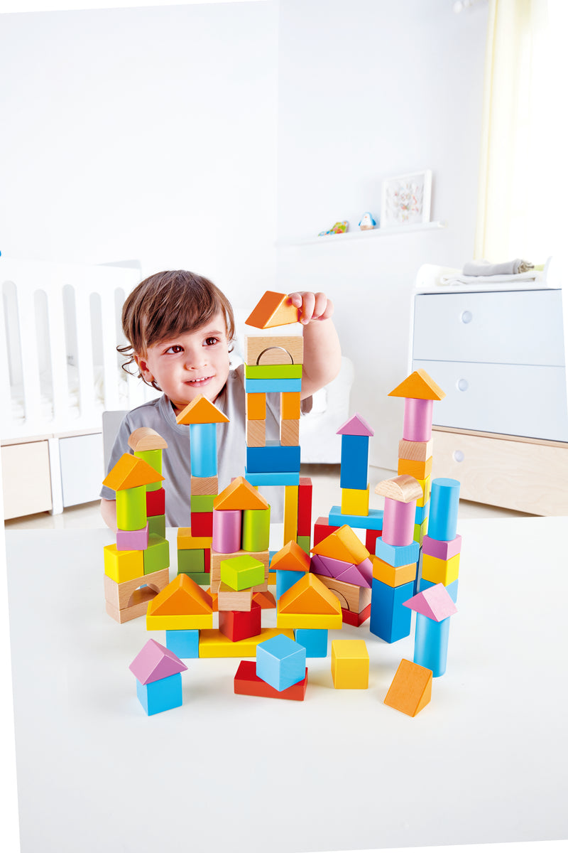 Hape Colourful Wooden Blocks -101 pcs