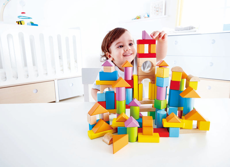 Hape Colourful Wooden Blocks -101 pcs