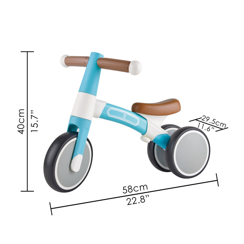 Hape First Ride Balance Bike Adjustable and Lightweight No Pedal Training Bike with Silent Non Marking Wheels Light Blue for Toddlers 12 Months Hape Australia