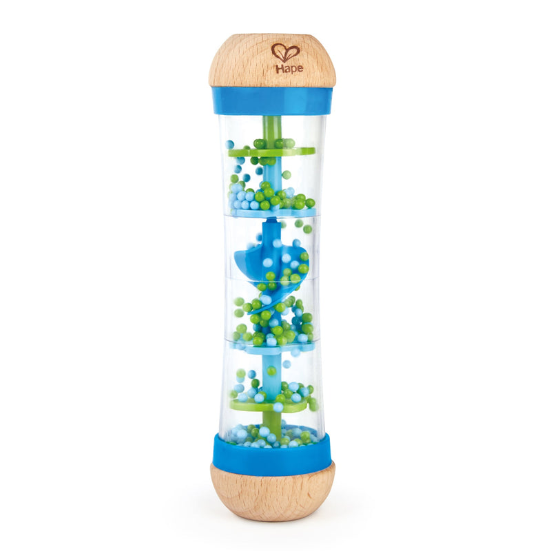 Wooden Musical Shake & Rattle - Blue