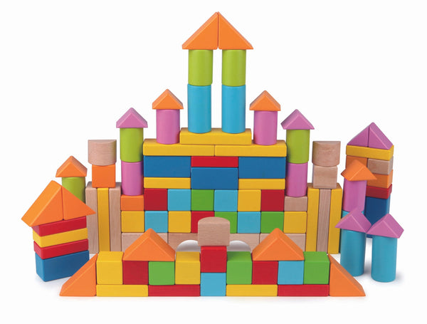 Hape Colourful Wooden Blocks -101 pcs